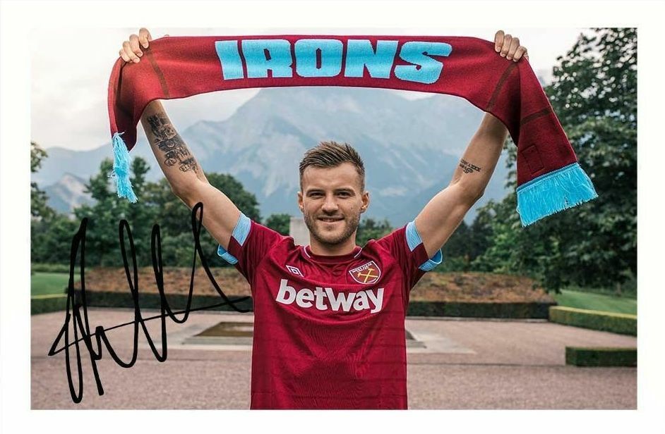 ANDRIY YARMOLENKO - WEST HAM UNITED AUTOGRAPH SIGNED Photo Poster painting POSTER PRINT