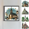 Kirche - speziell geformtes Diamantgemälde - 30*30cm