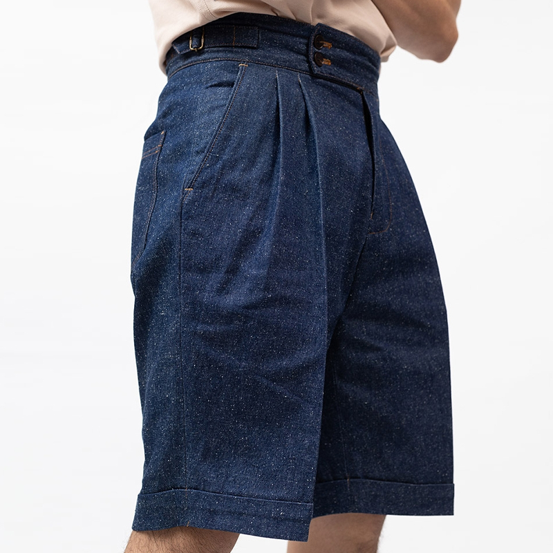 Men's Vintage Naples Paris Button Loose Casual Pants