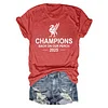 Liverpool Champions 2025 Tee