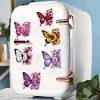 (US Local)6Pcs Acrylic Butterfly DIY Diamond Painting Fridge Stickers Craft Kit