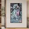 (40*70cm)Tiger - Round Partial AB Drill Diamond Painting