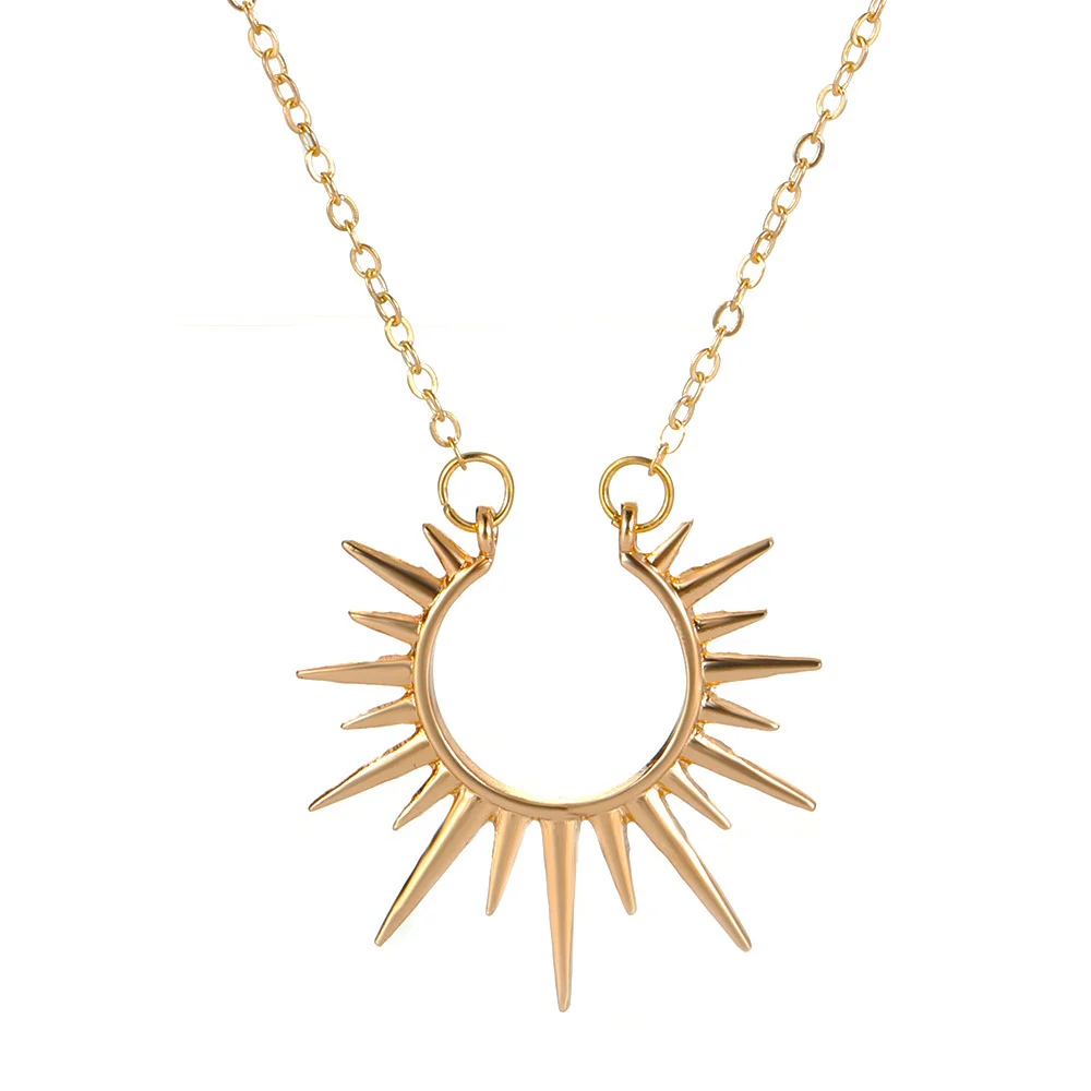 Sunburst Gold-Plated Necklace