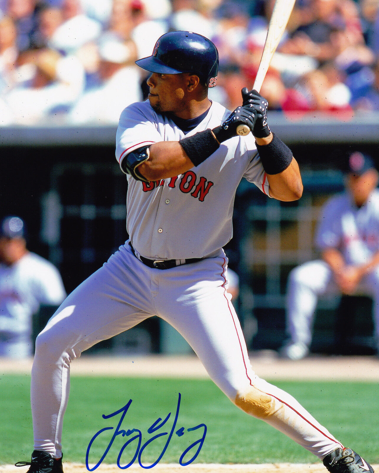 TROY O'LEARY BOSTON RED SOX ACTION SIGNED 8x10