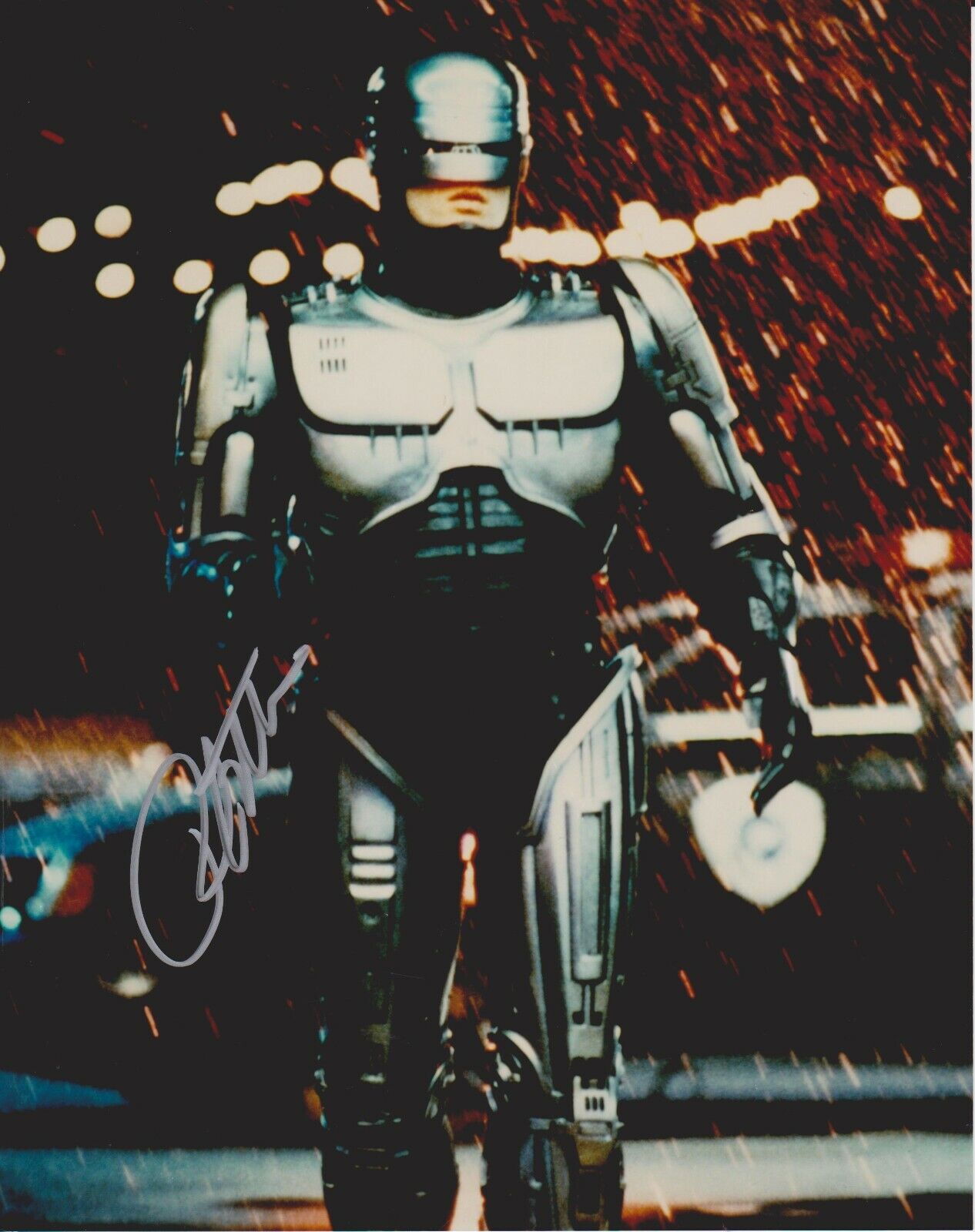 Peter Weller Robocop Original Autographed 8x10 Photo Poster painting #11 signed @HollywoodShow