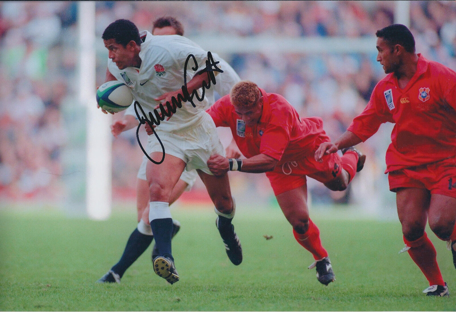 Jeremy GUSCOTT Signed Autograph 12x8 Photo Poster painting AFTAL COA England Rugby Bath Genuine