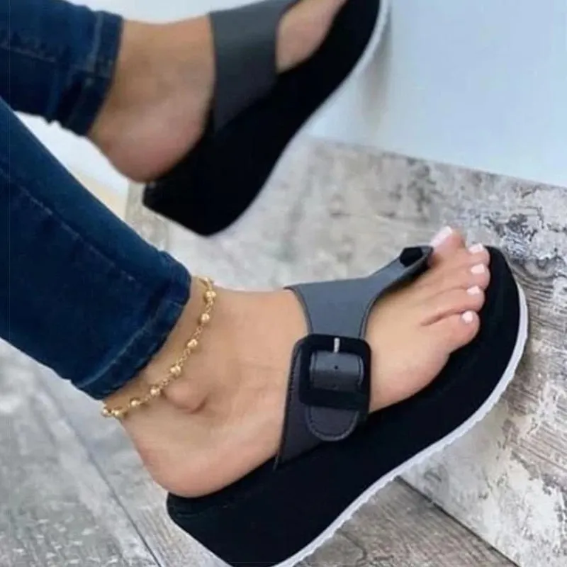 Women Sandals Fashion Women Heels Sandals For Summer Shoes Women Platform Sandals Wedges Shoes Women Flip Flops Casual Slippers