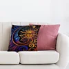 Sun And Moon Chart-Pillow Case-3 Strands 11CT Stamped Cross Stitch-45*45CM