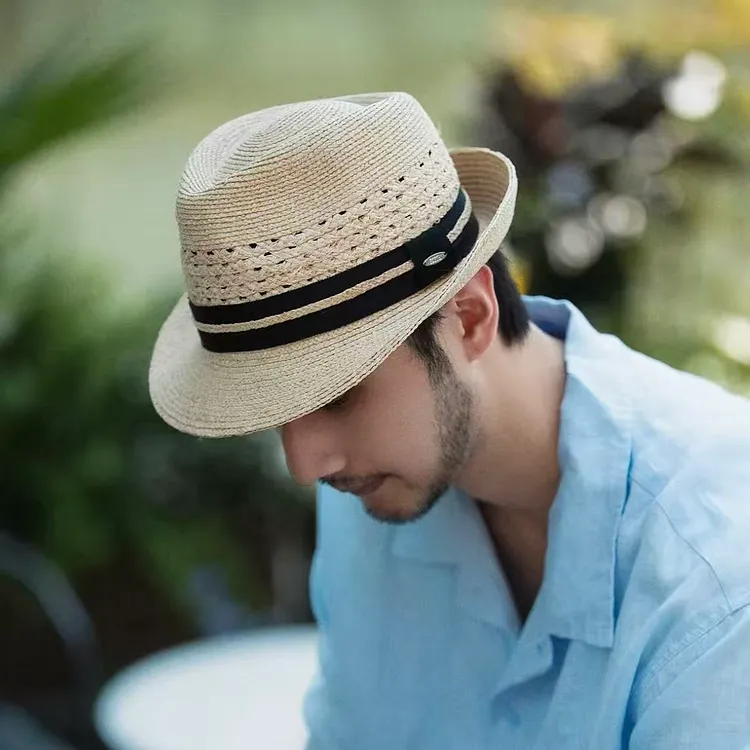 Vintage Straw Panama Hat 