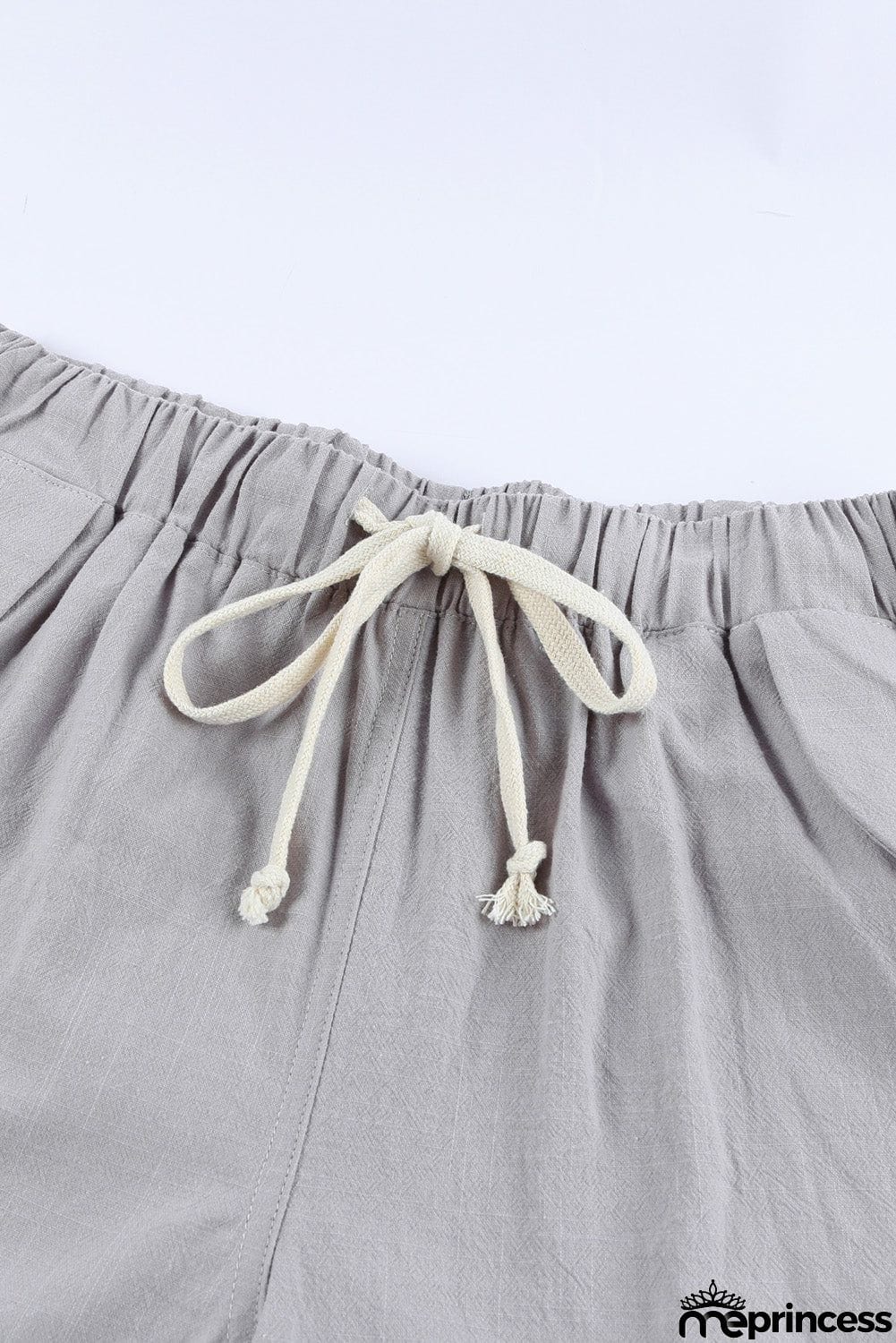 Women Casual Gray Faylin Linen Shorts