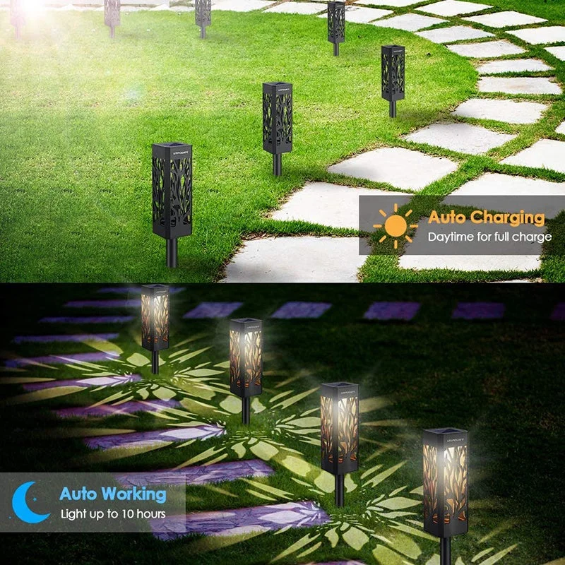 Solar Powered LED Garden Lights, Waterproof Solar Pathway Lights  Outdoor Garden decor For Yard