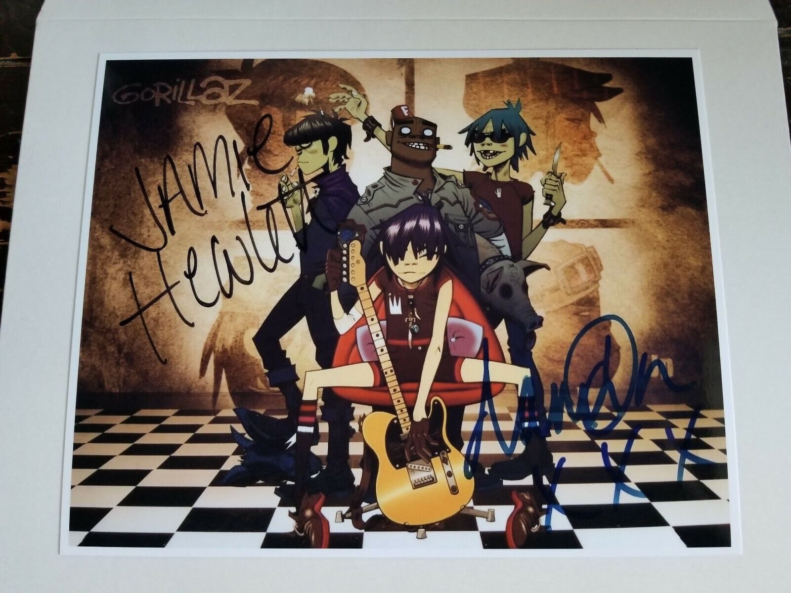 Gorillaz Signed 8x10 Photo Poster painting RP -  ShipN!!