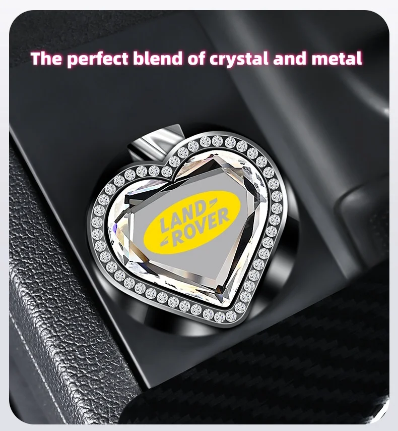 "Crystal Heart" car one-button start protective cover