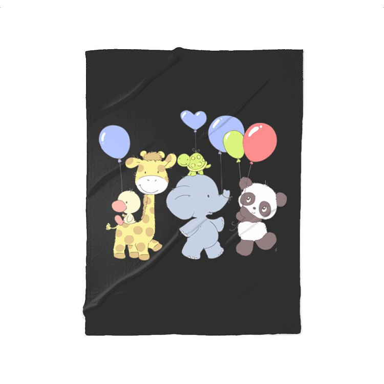 Little Panda Birthday party, Birthday Fleece Blanket