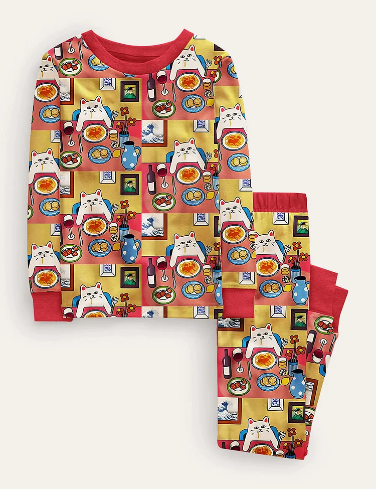 Kid's More Spaghetti Less Upsetti Pajama Set