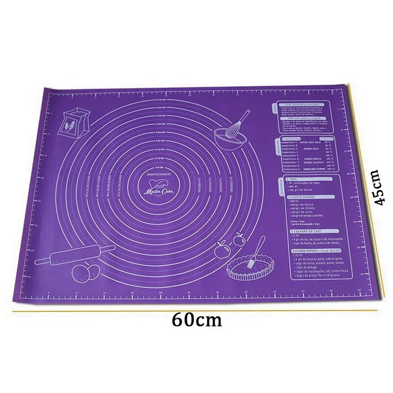 45x60cm Silicone Pad Baking Mat Sheet Extra Large Baking Mat for Rolling Dough Pizza Dough Non-Stick Maker Holder Kitchen Tools