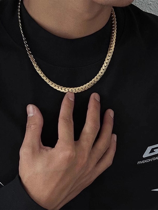 Hip-Hop Retro Solid Color Men’S Necklace
