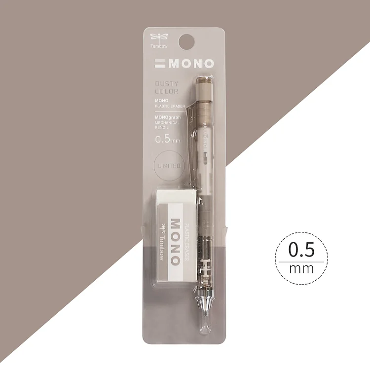 JOURNALSAY Tombow MONO Smoky Color Limited Mechanical Pencil Eraser Set