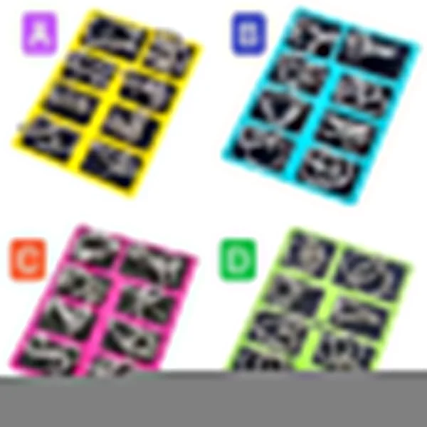 🧠⚡Anello puzzle in metallo da otto pezzi versione blu rompicapo