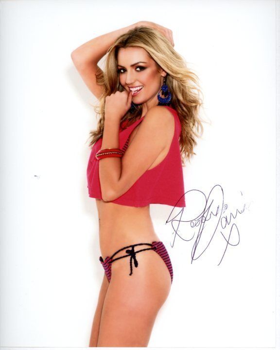 ROSANNA DAVISON Signed Autographed SEXY BIKINI Photo Poster painting