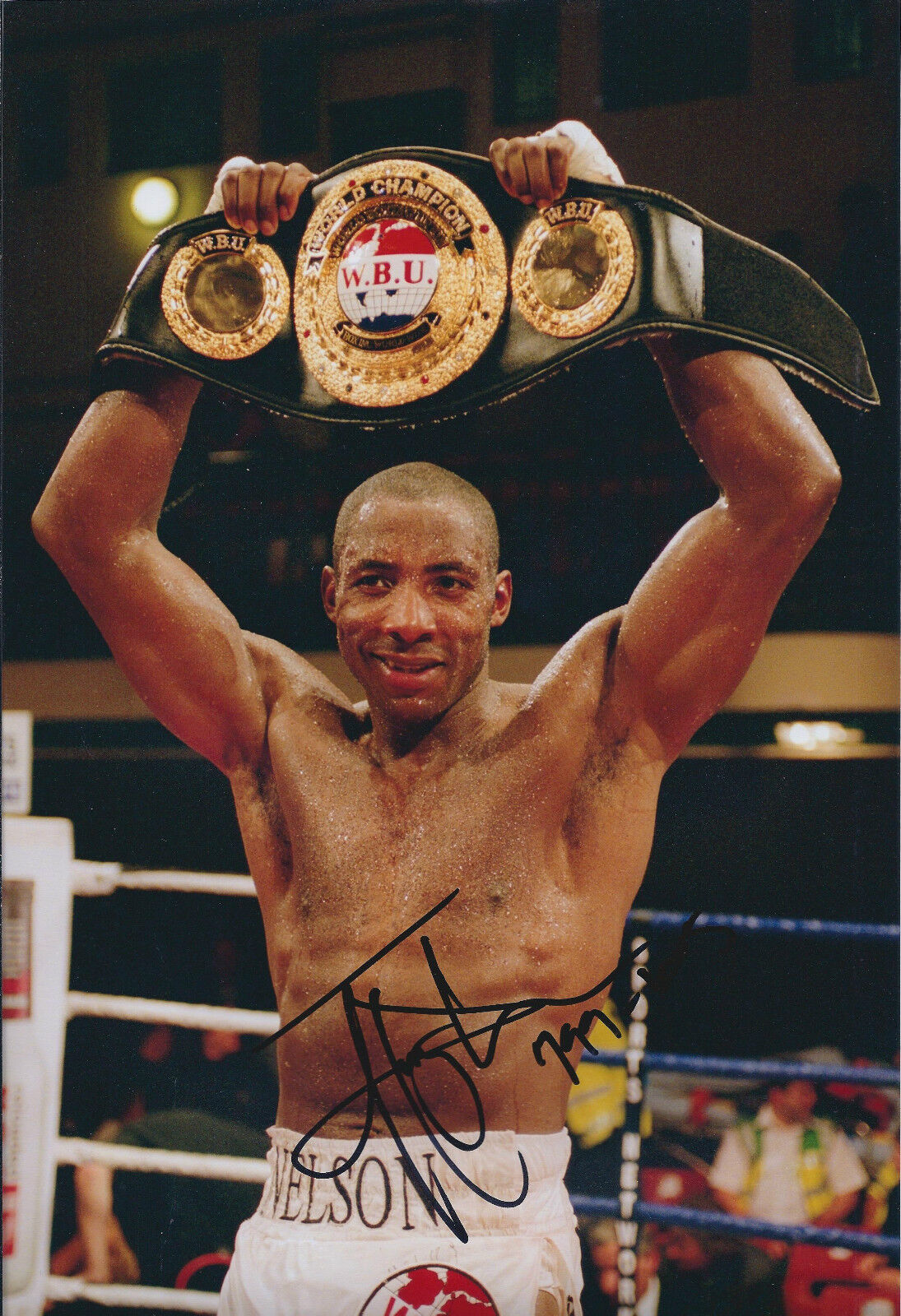 Johnny NELSON Signed 12x8 Autograph Photo Poster painting AFTAL COA Sheffield Champion BOXER