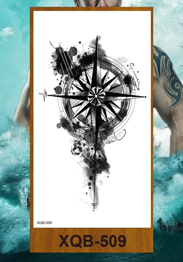 Temporary Tattoos Stickers Woman Arm Neck Chest Fake Tattos Girl Flower Cute Fox Mask Pussy Cat Body Makeup Waterproof Serpenti