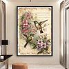 (Big Size)Hummingbird Flower - 11CT Stamped Cross Stitch - 40*60cm