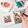 6 Stück DIY Schmetterling Biene Diamant Kunst Grußkarten für Festivals und Feiern