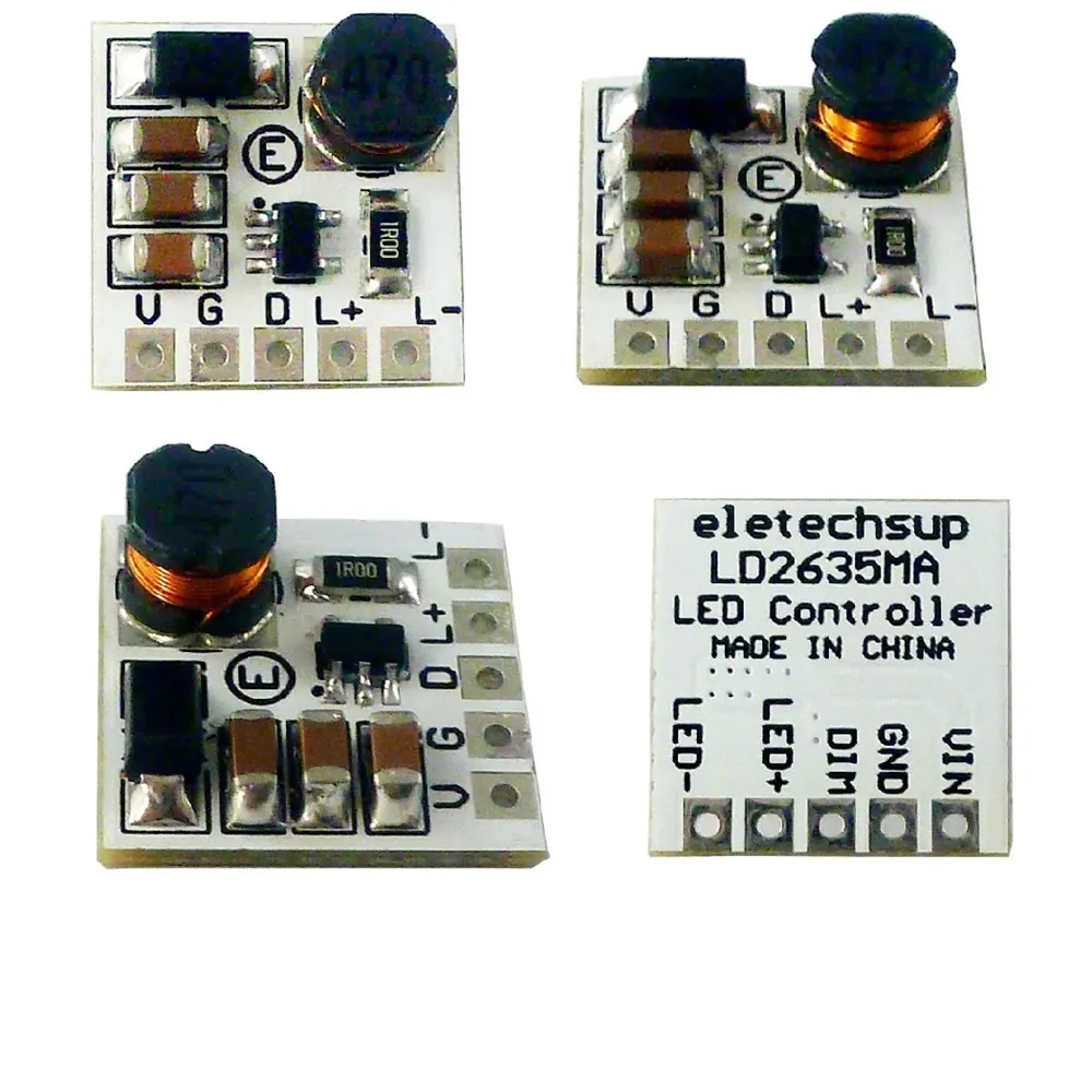 mini DC 5-27V 350mA Step-down HB LED Driver Module Adjustable PWM ...