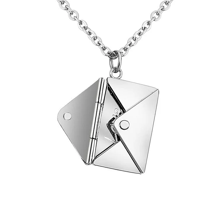 Envelop Necklace (Love You) Message