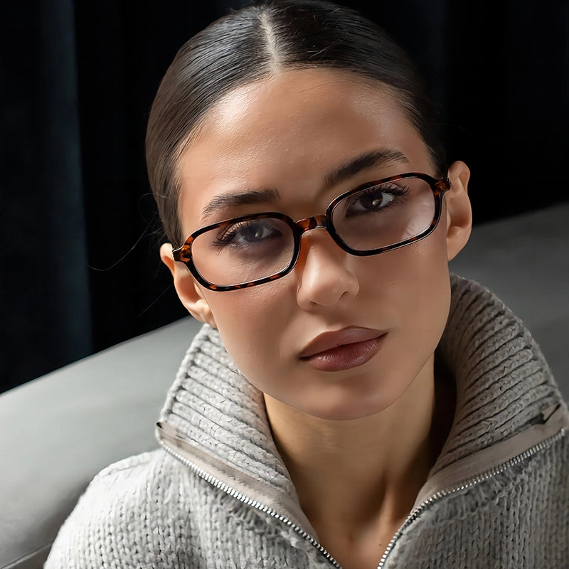 Casual Geometric Pc Square Full Frame Glasses