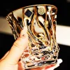 Czech Imported BOHEMIA Crystal Glass Handmade High-end Gold-painted Whiskey Glass Foreign Wine Glass