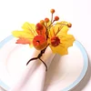 Autumn Halloween Pumpkin Maple Catering Napkin Ring