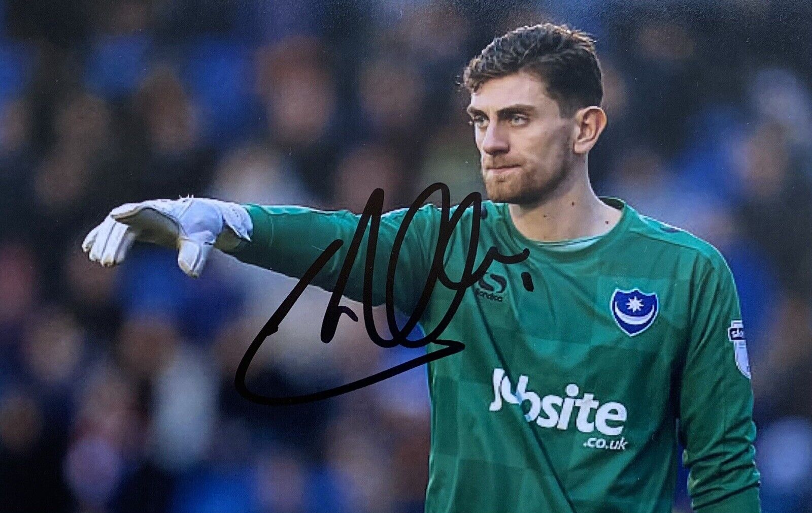 Luke McGee Genuine Hand Signed Portsmouth 6X4 Photo Poster painting 3