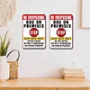 2PCS No Trespassing Dog On Permises Stop Keep Gate Shut Do Not Enter Without Permission Or Owner Persent - Metal Tin Signs Set(12*16Inch) - Animal
