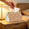 (25cm)Mandala PU DIY Diamond Painting Tissue Box for Beginners Adults Home