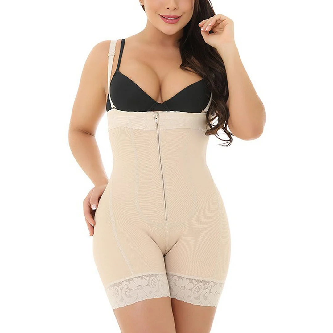 Fajas Colombianas Butt Lifter Shapewear Tummy Control Panties Crotch with Zipper Ref 1008