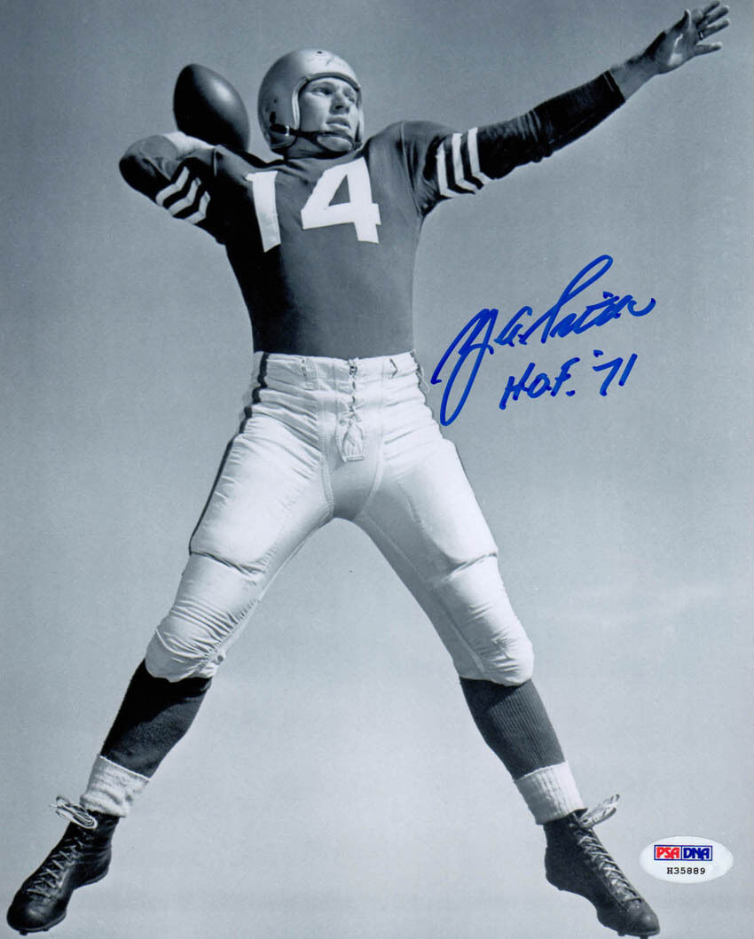 YA Y.A. Tittle SIGNED 8x10 Photo Poster painting +HOF 71 San Francisco 49ers PSA/DNA AUTOGRAPHED