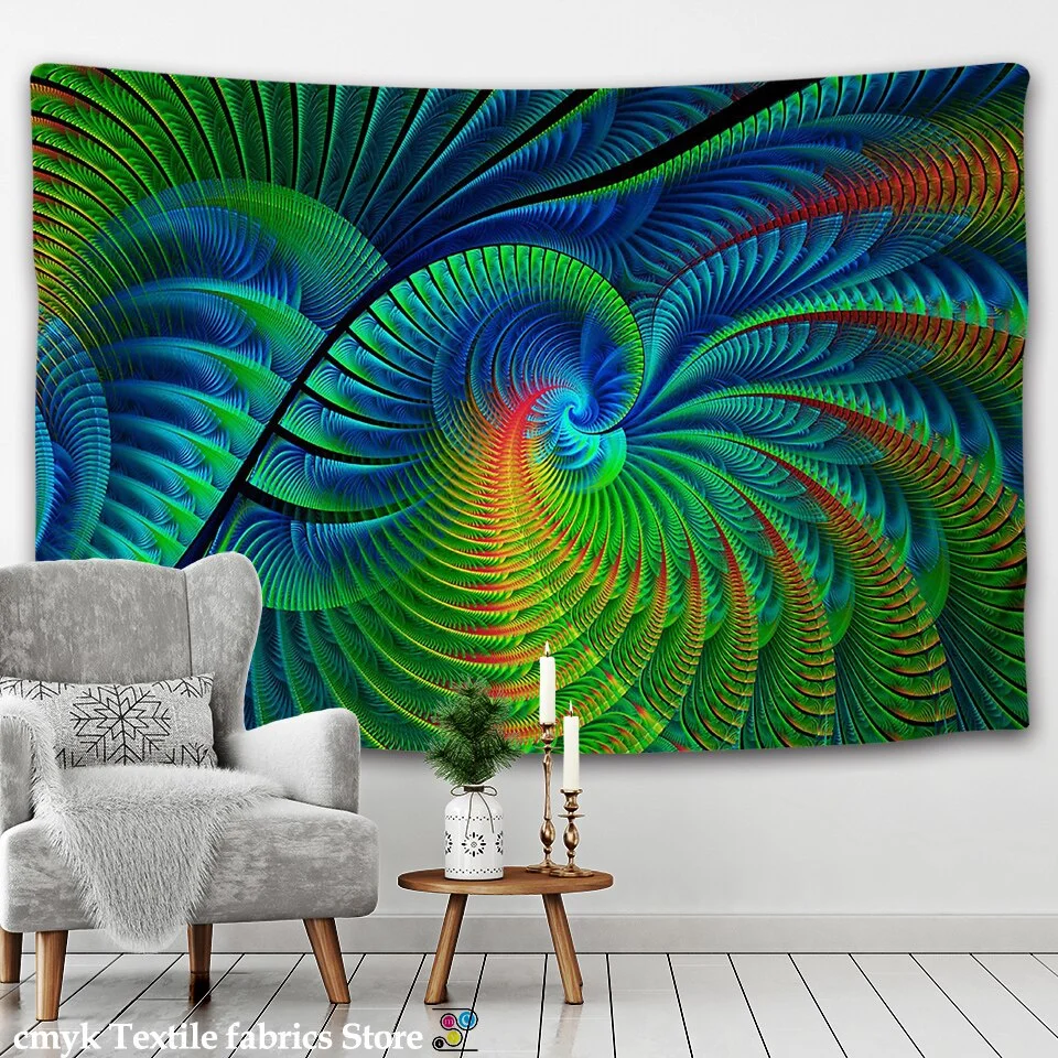 Psychedelic India Mandala Tapestry Wall Hanging Boho Decor Wall Cloth Tapestries Hippie Tapestry Mandala Wall Carpet