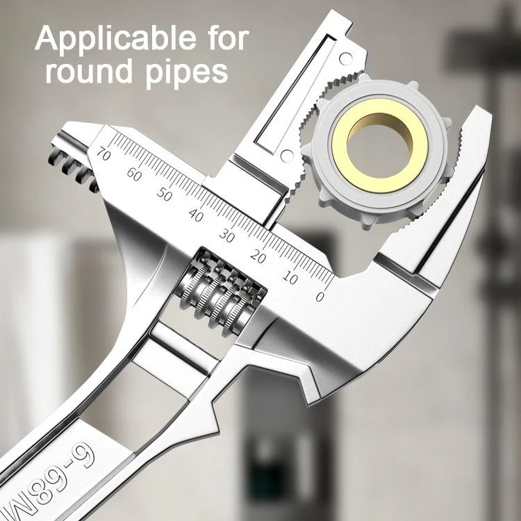 💥Reversible sink wrench with 6-68mm jaw opening
