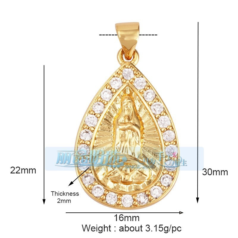 1 Piece 17*24mm 20 * 23mm Copper Human Pendant Jewelry Accessories