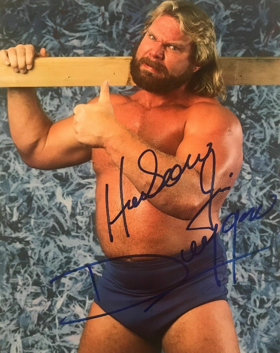 Hacksaw Jim Duggan ( WWF WWE ) Autographed Signed 8x10 Photo Poster painting REPRINT