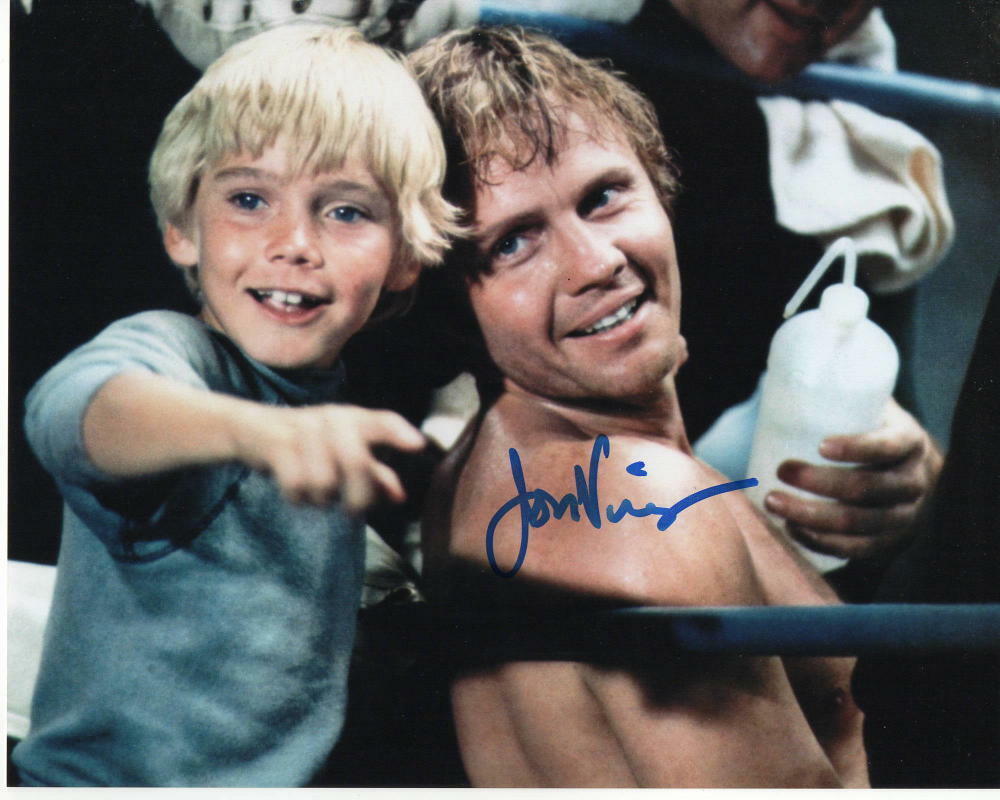 JON VOIGHT SIGNED AUTOGRAPH 8X10 Photo Poster painting - THE CHAMP W/ RICKY SCHRODER DELIVERANCE