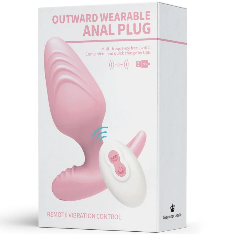 pink anal vibrators remote control dildo sex toy for women and men