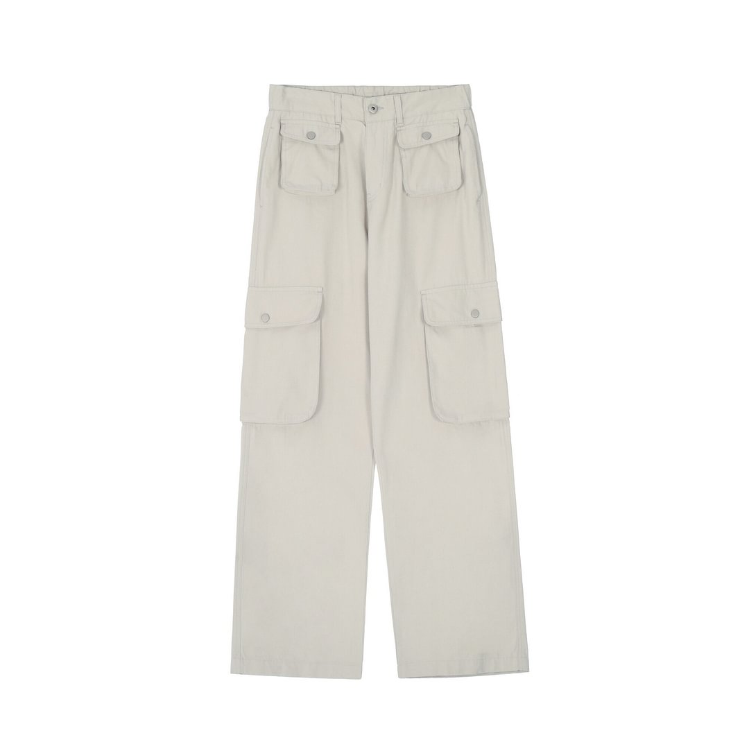 Retro Casual Streetwear Men's Overalls Cargo Pants-VESSFUL
