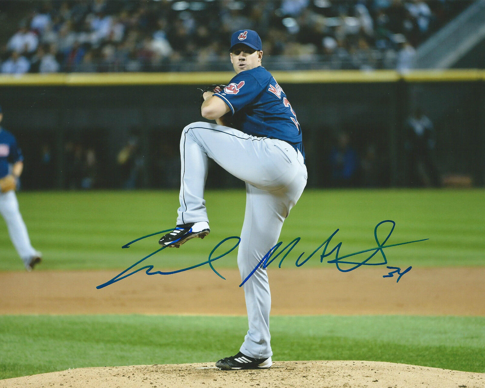 **GFA Cleveland Indians *ZACH MCALLISTER* Signed 8x10 Photo Poster painting Z4 COA**