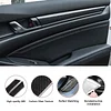 Xotic Tech Interior Side Door Panel Strip Cover Trim, Carbon Fiber Pattern, Compatible with Honda Accord Sedan 10th Gen 2018-2022