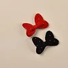 Cute Red Black Velvet Bowknot Hair Clips 