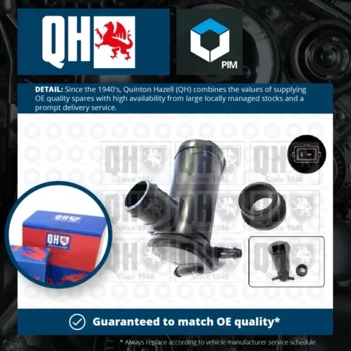 Dronehint Washer Pump fits LAND ROVER DISCOVERY Mk3 4.0 4.4 2.7D 04 to 09 QH DMC500010 New Parts