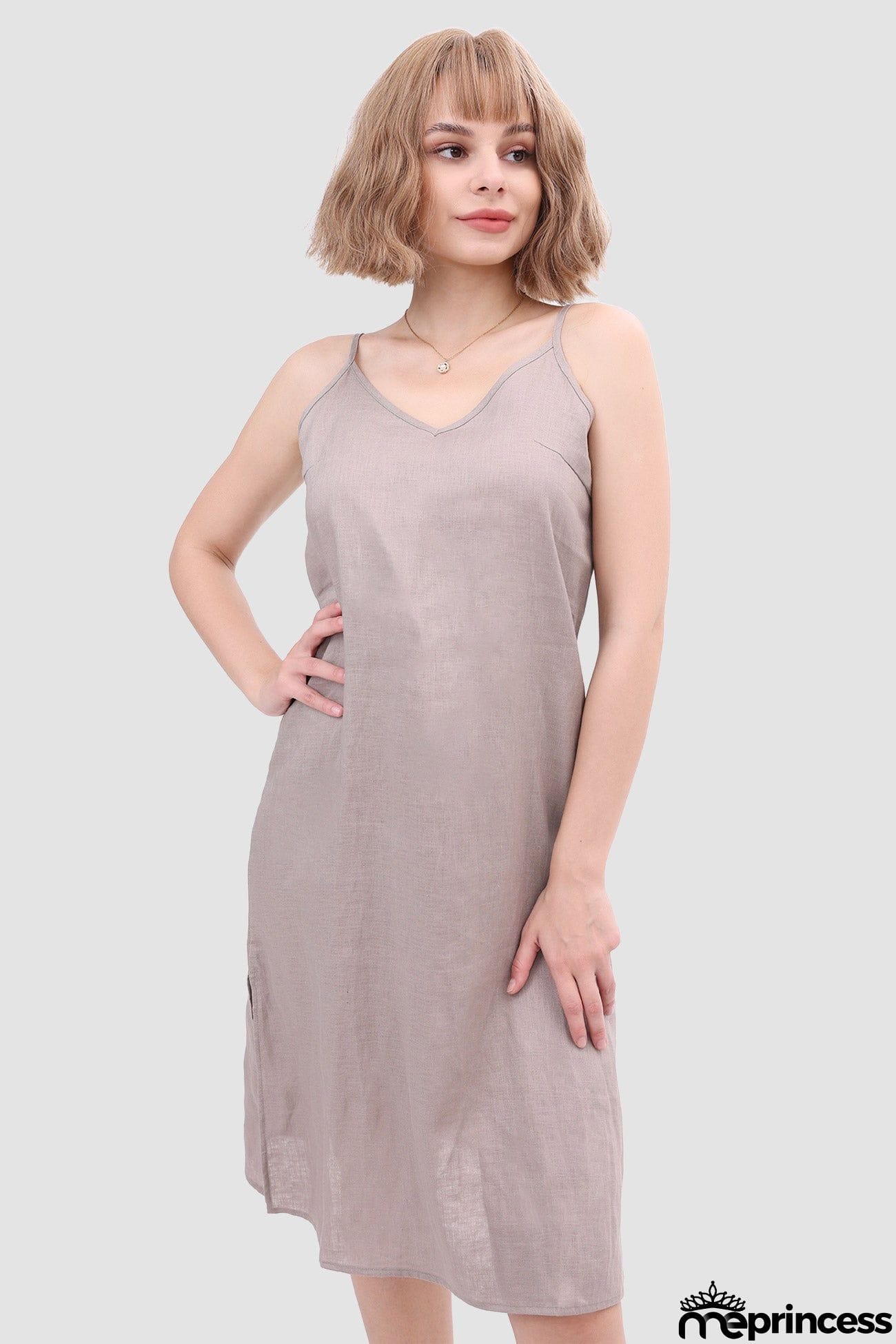 Daisy Linen Slip Dress